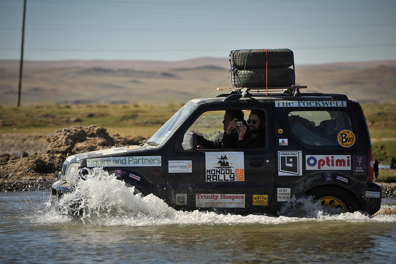 suzuki jimny river crossing - mongol rally suzuki jimny river crossing - mongol rally