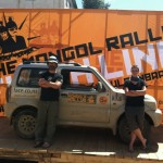 LAF at the finish line - Mongol Rally 2012
